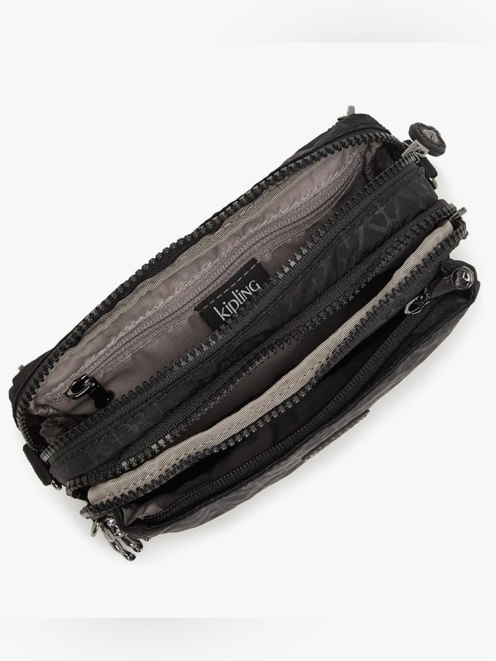 NWOT Kipling Abanu Lightweight Adjustable Nylon Zip Pockets Crossbody Belt Bag - Picture 3 of 11